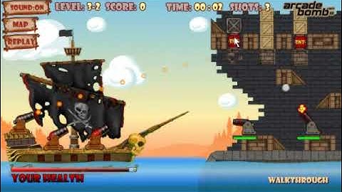 Yo-Ho-Ho Cannon Walkthrough - All Golds - Levels 1-14