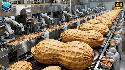 Inside a Planters Peanut Factory: From Raw Groundnuts to Roasted Salted Snacks (Full Process)