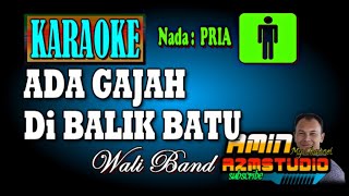 ADA GAJAH DI BALIK BATU || WALI ||KARAOKE Nada PRIA