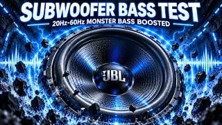 SUBWOOFER BASS TEST: 20-60Hz Hard Bass Sound Check & Subwoofer Stress Test 🔊 Monster Bass Boosted