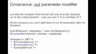Variance in .NET 4.0 Wealth