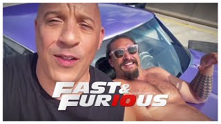 Fast & Furious 10: Vin Diesel & Jason Momoa On Set 🎥