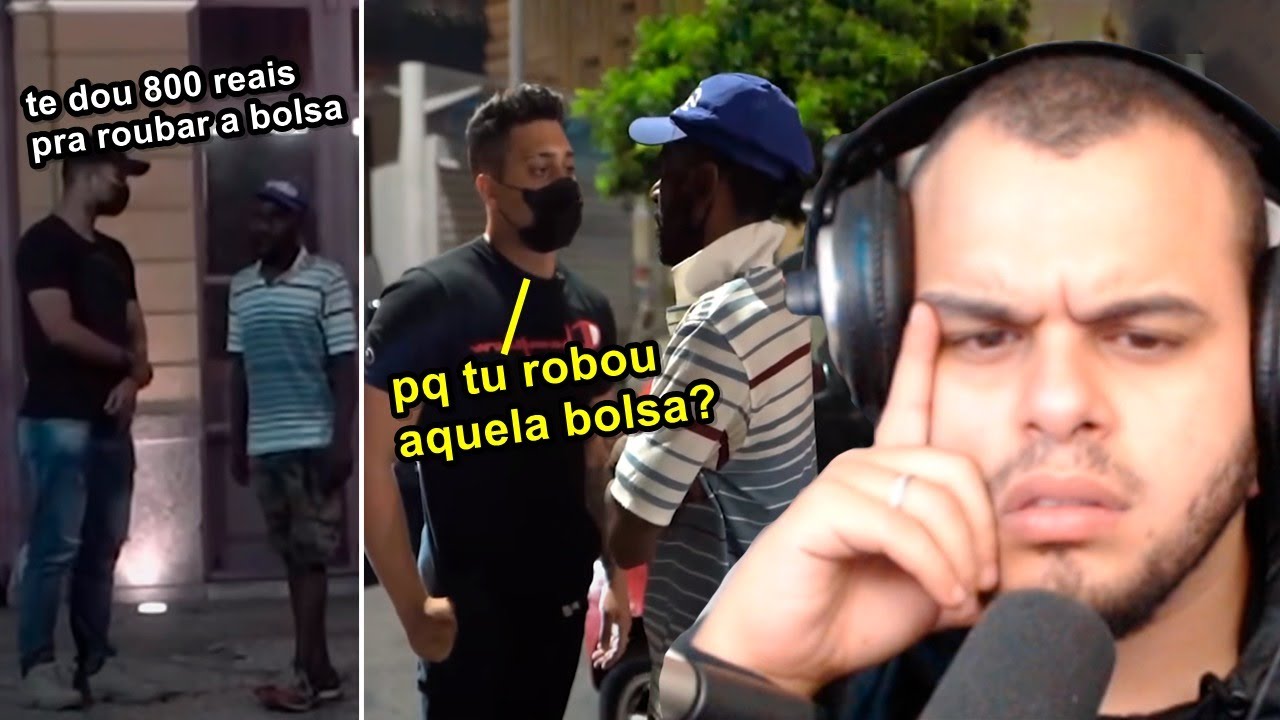 GABRIEL MONTEIRO FORJANDO VÍDEO E HUMILHANDO MENDIGO - Maicon React