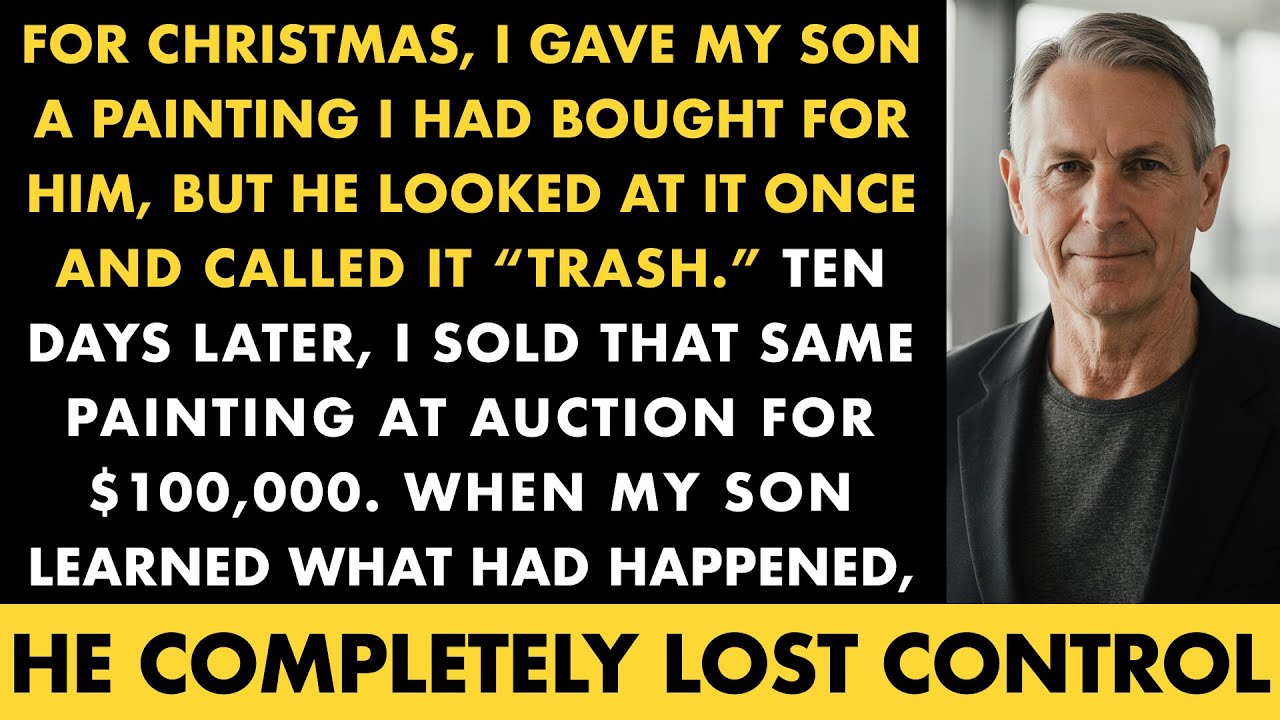 For Christmas, I Gave My Son A Painting I Had Bought For Him, But He Looked At It Once And Called…