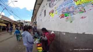 Examples of babywearing in peruvian manta