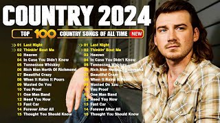 Country Music Playlist 2024 - Morgan Wallen, Luke Combs, Chris Stapleton, Kane Brown, Luke Bryan