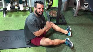 تمارين البطن رفع ساق Abdominal exercises leg raise