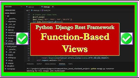 Creating APIs with Function-Based Views (FBVs) in Django REST Framework | Python Tutorial