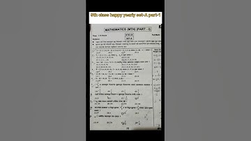 9th class half yearly Set-A exam math real question and answer / class 9 half yearly exam 2025 math