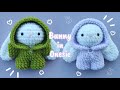💚🐰Bunny in Onesie Plushie Crochet/Amigurumi Tutorial |Cute, Free Pattern|🐰💜