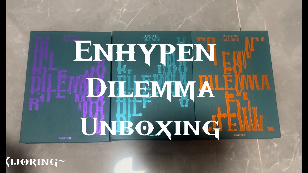 ENHYPEN Dilemma album unboxing