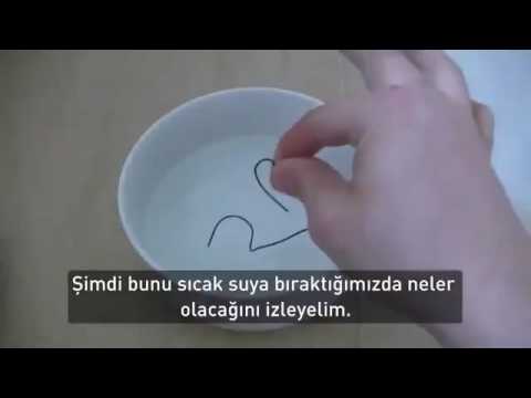 Hafızası olan bir madde, Nitinol (nikel - titanyum alaşımı)