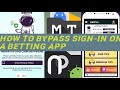 How to bypass or remove signin or login from any application.