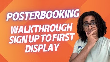 PosterBooking Walkthrough Sign Up to First Display