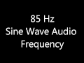 85 hz sine wave sound frequency tone bass