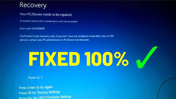 your pc device needs to be repaired windows 10 error code 0xc00000f | how to solve windows 10 error