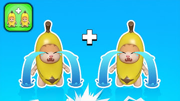 Epic Banana Run: Merge Master - Part 1 Levels 1-12 - Gameplay Walkthrough(iOS, Android)