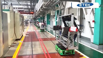 Ứng dụng AGV vận chuyển trong nhà máy sản xuất ô tô & linh kiện | ETEK