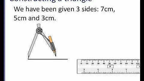 Constructing a Triangle given three sides