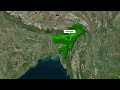 India North East Capital Cities Free Geolayer Map Animation