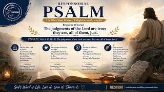 Responsorial Psalm – Psalm 19 | The Judgments of the Lord Are True | Catholic Liturgy