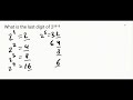 Can You Find the Last Digit of 2^2015? (Easy Pattern Trick!)