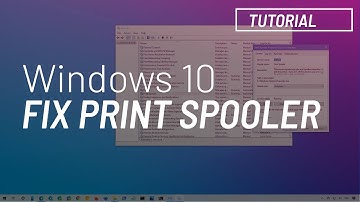 Windows 10: fix print spooler problems