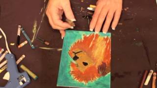 Melted Crayon Art - Water Soluable Oil Pastels