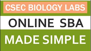 CSEC Biology school based assessment Online