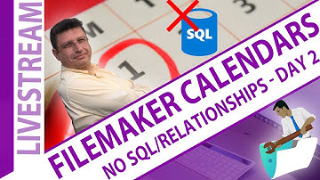 FileMaker Calendars without SQL or Relationships - Day 2 - Claris FileMaker Calendars Day 2