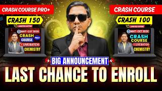 🚨 LAST CHANCE for MHT-CET 2026 | Crash Course LIVE Now | CHEMISTRY | By Sovind Sir #dsms #offers