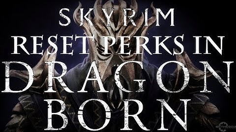 Elder Scrolls V: Skyrim Dragonborn DLC How to reset perks tutorial