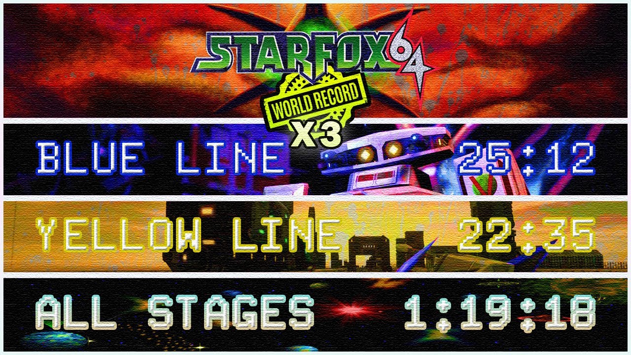 3 SPEEDRUN WORLD RECORDS IN ONE NIGHT Star Fox 64 NSO YouTube 3-speedrun-world-records-in-one-night-star-fox-64-nso-youtube