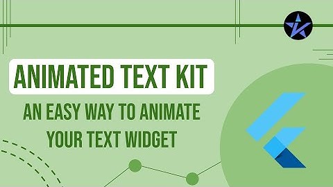 Animated Text Kit in Flutter | Easily animate your text widget in Flutter | Flutter Package