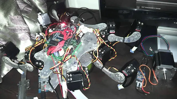 Hexapod : Inverse Kinematics & Wave GAIT Test