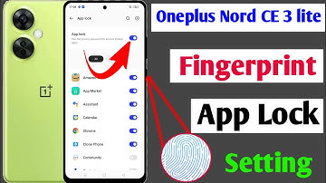 oneplus nord ce 3 lite fingerprint app lock setting /oneplus nord ce 3 lite app me fingerprint lock