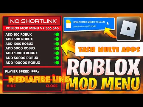 Roblox Mod Menu, v2.531.422, ✓Free Robux, God Mode, Speedhack