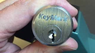 [288] Medeco KeyMark Mortise Cylinder Picked and Gutted