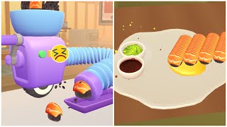 FUN VIDEO 3D GAME SUSHI ROLL RESTAURANT #2 | SATISFYING AND ASMR COOKING GAME | ANDROID/IOS screenshot 2