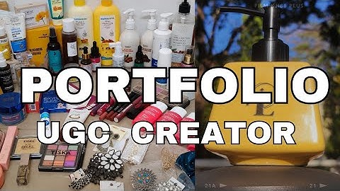 How to create a UGC portfolio using CANVA! + Most important points to add in UGC Portfolio