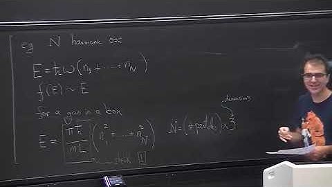 Lecture 1 ¦ Statistical Mechanics  by Pedro Vieira