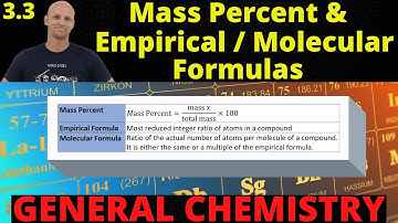 3.3 Mass Percent Composition and Empirical and Molecular Formulas | General Chemistry