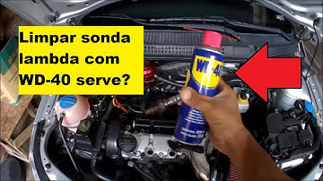 limpar sonda lambda com wd-40