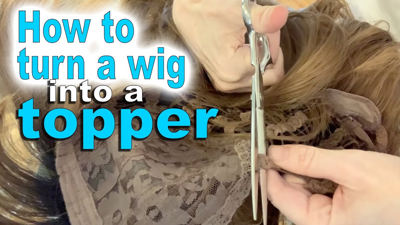 How to turn a wig into a topper wigs YouTube