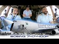 Pilot Natacha &amp; Captain Giovanni: Saudia/ Air Atlanta B747 Cockpit Movie Liege-Jeddah [AIRCLIPS.com]