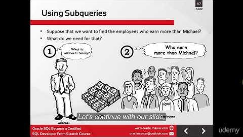 Oracle SQL : Become a Certified SQL Developer From Scratch! : Using Subqueries