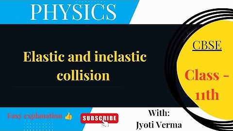 Elastic and inelastic collision