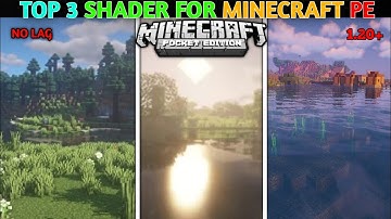 Top 3 Best Shaders for Minecraft PE 1.20 🔥 | Render Dragon Shader for MCPE