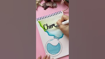 Simple Front Page Idea: Chemistry ✨ #shorts #halyncalligraphy #frontpage