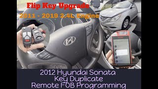 How to add Remote FOB to 2012 Hyundai Sonata program w/ Autel KM100 20112019 / Flip Key Upgrade